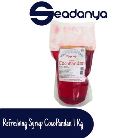 Jual Refreshing Syrup Cocopandan Kemasan 1kg Shopee Indonesia