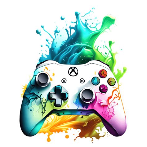 Xbox Controller Splash Bright Graphic Creative Fabrica