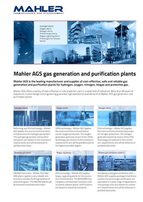 Pdf Mahler Ags Gas Generation And Purification Plants Mahler Ags