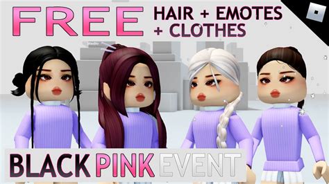 Omg Blackpink Hair Clothes Emotes In Roblox 😻😍 2023 Youtube