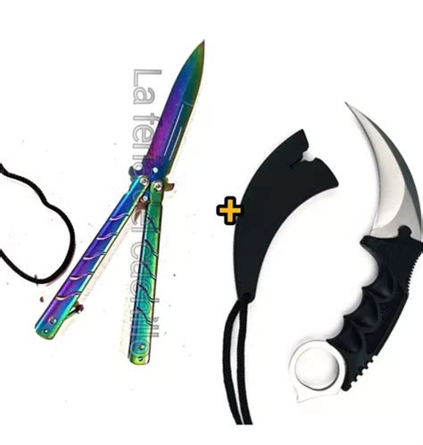 Navaja Mariposa Tornasol Prof Regalo Cuchillo Karambit Cuotas Sin