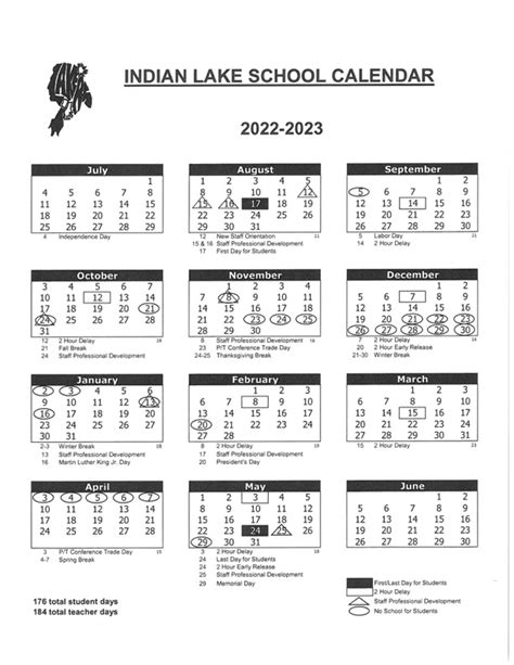 Indian Lake Schools Calendar 2024-2025 - Mycollegepoints