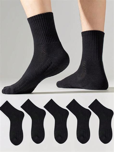 Pares De Calcetines Deportivos Para Hombres Con Suela De Toalla