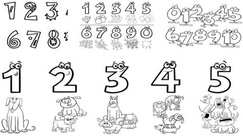 Numeros Para Pintar E Imprimir - Desenho números para colorir, pintar e imprimir