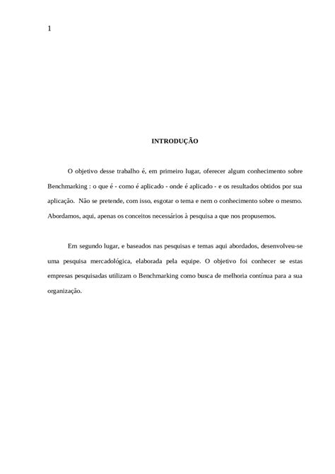 Benchmarking - Benchmarking - Docsity