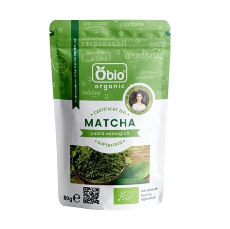 Matcha Ceai Verde Pudra Bio G Obio Farmacia Tei Online