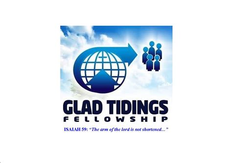 Glad Tidings Fellowship Western Cape Region Npc • Phambanotech