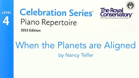 When The Planets Are Aligned By Nancy Telfer Rcm Level List C