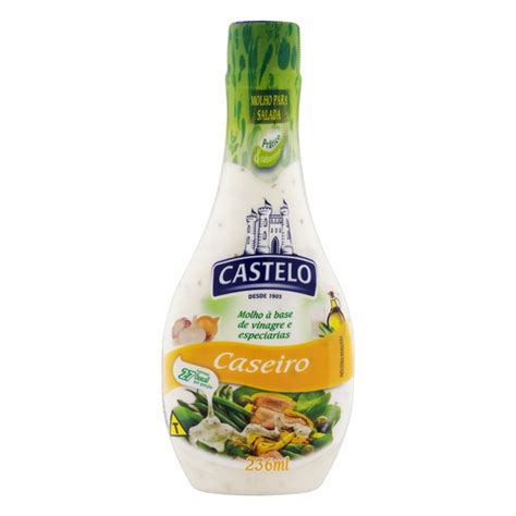 Molho Para Salada Caseiro Castelo Squeeze Ml Mercadolivre