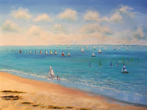 Buy Sailing Season Acrylic Painting By Sandra Francis On Artfinder