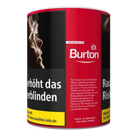 Burton Origina Red Tabak Online Beim Tabakdealer Erh Ltlich