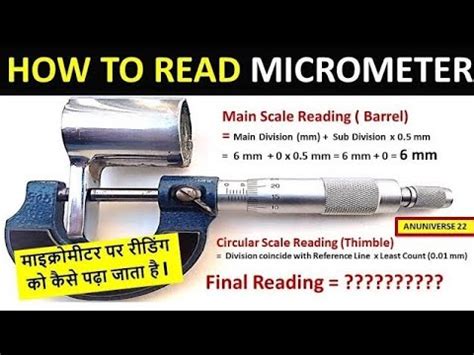 Micrometer How To Use Micrometer How To Read Micrometer Youtube