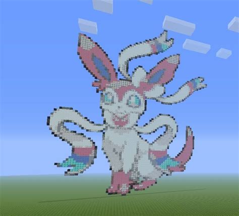 Sylveon Minecraft Art By Xxtriforcelinkxx On Deviantart