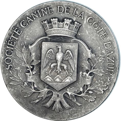 France Médaille Chiens Société Canine de la Côte d Azur TTB