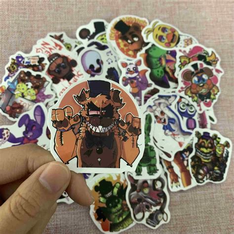 100x FNAF Cartoon Sticker Decals DIY Phone Luggage Laptop Study Room ...