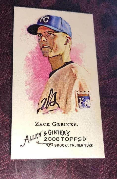 Zack Greinke 2008 Allen Ginters MINI Card 237 Houston Astros EBay