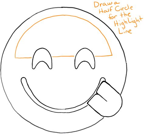 How To Draw Smiling Emoji With Tongue Sticking Out Tutorial How To Draw Step By Step Drawing