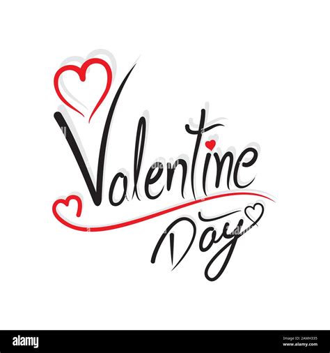 Happy Valentines Day Typography Poster Design Vector Illustration