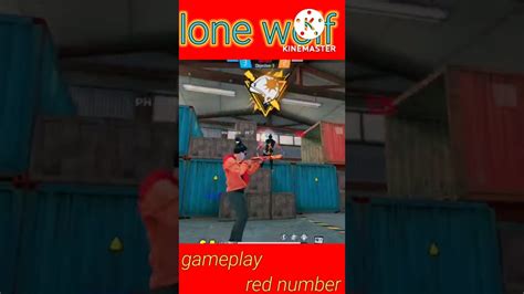 Free Fire Lone Wolf Short Video New Video Only Red Number 🔥🔥 Shorts