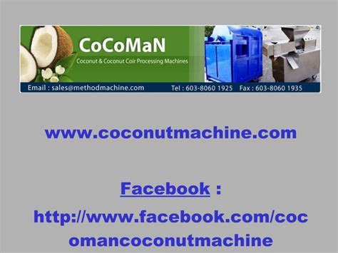 CoCoMaN Coconut Scrapper PPT