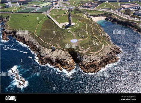 Aerial View Of The Tower Of Hecules In La Coru A Spain Stock Photo Alamy