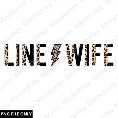 Leopard Line Wife Electrician Wife Png Lightning Digital Download