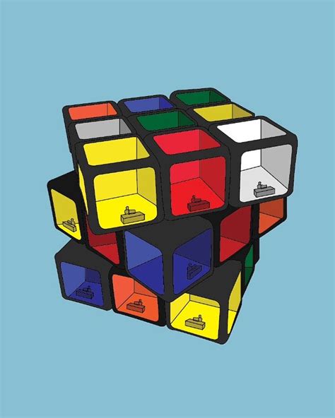 Digital Art Poster Rubiks Cube Society In 2019 Cube Instagram Story Ideas Art