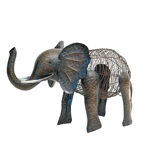 Tuscan Path 28cm Metal Elephant Garden Statue | Bunnings Warehouse