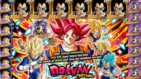 Dokkan World On Twitter Phy Super Saiyan God Goku Dokkan Festival