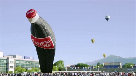 Inflatable Coca Cola Bottle And Hot Air Stock Footage Sbv 300067236