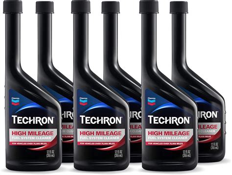 Chevron Techron High Mileage Fuel System Cleaner 12 Oz Pack Of 6 Amazon Ca Automotive