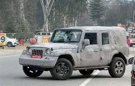 2023 Mahindra Thar 5 Door 4x4 Suv Fresh Spyshots Show New Details