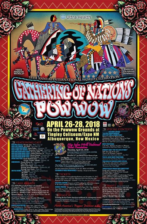 2018 Gathering Of Nations Pow Wow Flyer