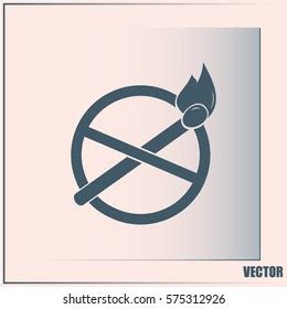 No Naked Flame Warning Sign Vector Stock Vector Royalty Free Shutterstock