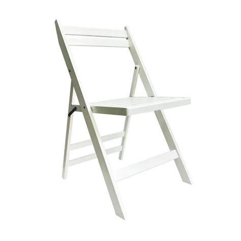 Chaise Pliante En Bois De Bambou Buiani O91 Blanc Cas Cdiscount Maison