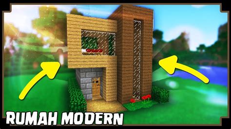 CARA MEMBUAT RUMAH MODERN Minecraft Indonesia YouTube