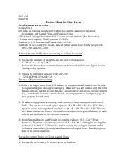 Review Sheet For First Exam Docx Ecn Fall Review Sheet For