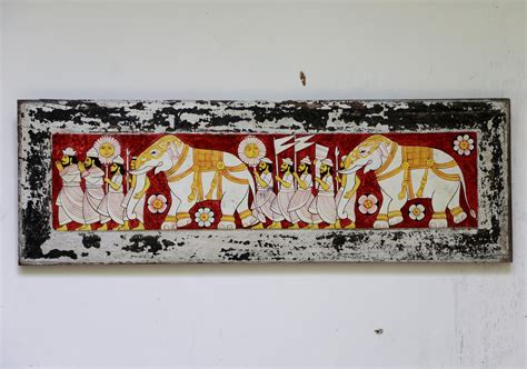 Traditional Srilankan Kandy Perahera Art Hand Painted By Artist Kandy