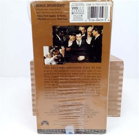 Paramount Media The Godfather Part 2 Double Vhs Tapes Factory