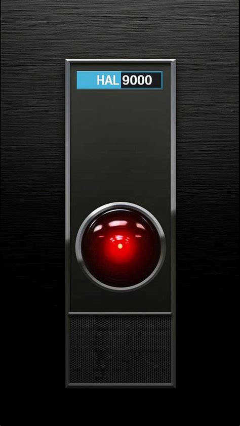 Hal 9000 2001 Black Blue Movie Poster Red Hd Phone Wallpaper