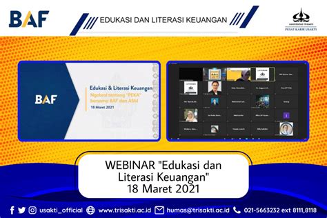 Webinar Edukasi Dan Literasi Keuangan Universitas Trisakti