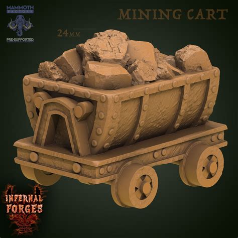 Mining Cart Mines Prop Environment 32mm Scale Infernal Etsy