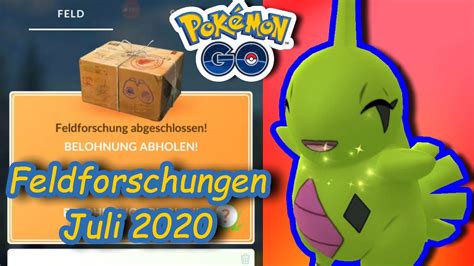 Feldforschungen alle Aufgaben für den Juli 2020 Pokémon GO deutsch