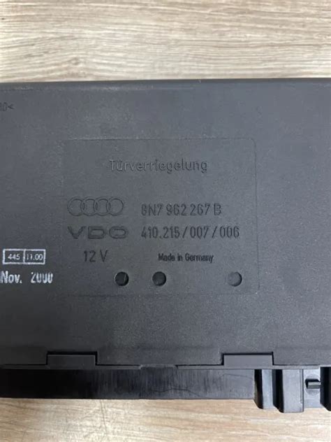 Audi Tt Mk N Roadster Vdo Convenience Control Module Ccm Bcm Ecu