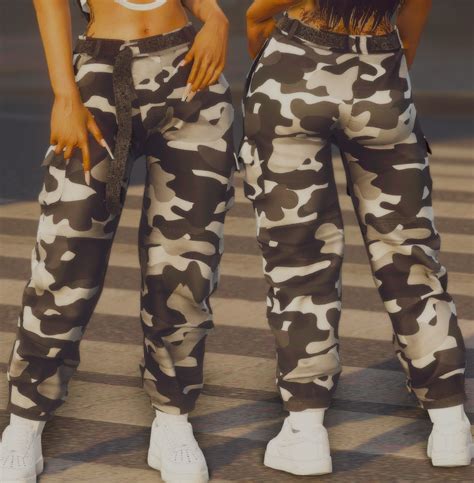 Camo Cargo Pants For MP Female GTA5 Mods