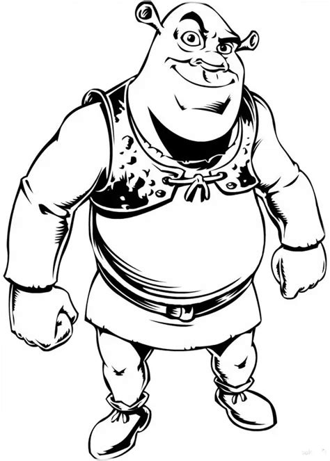 Shrek Para Colorear Pintar E Imprimir