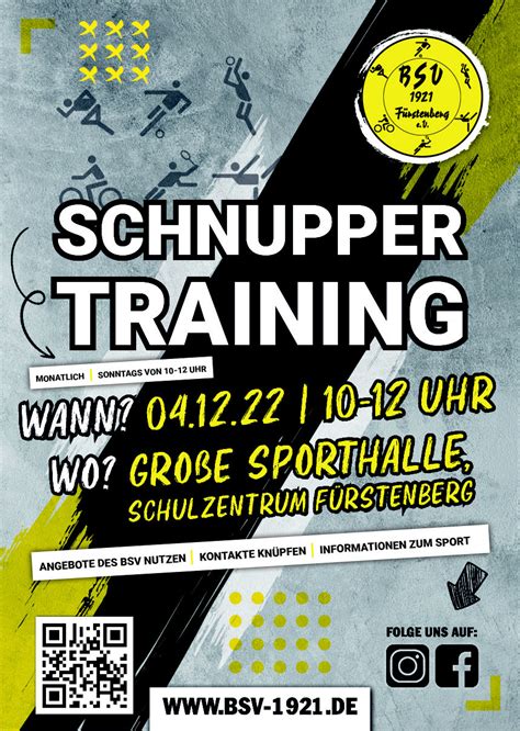 Schnuppertraining Beim Bsv Bsv F Rstenberg