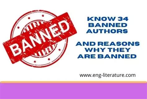 Know 34 Banned Authors And The Reasons Why They Are Banned All About