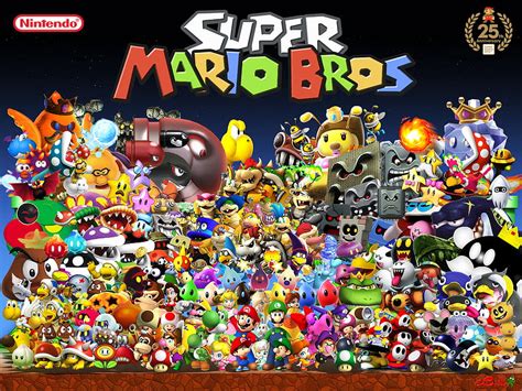 Super Mario Characters Wallpaper