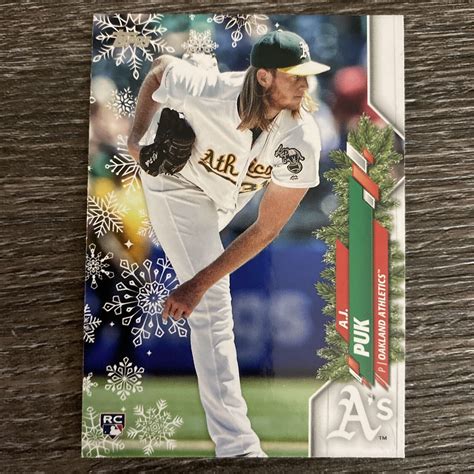 X Topps Holiday A J Puk Rc Rookie Oakland Athletics A S Hw